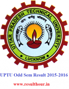 UPTU Odd Sem Result 2015 2016